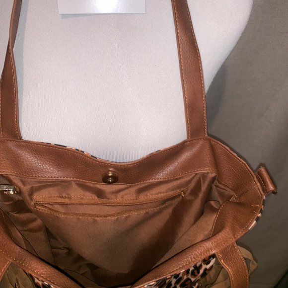 Leopard Fringe purse/bag NWOT - Picture 2 of 3